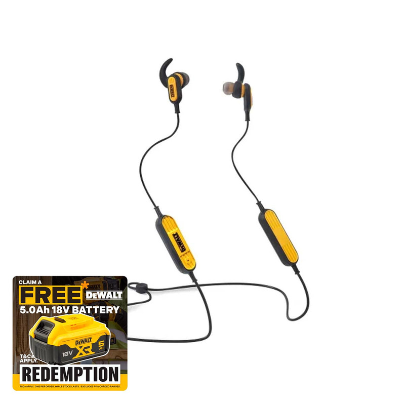 DeWalt DWT1909935 Jobsite Wireless Earphones