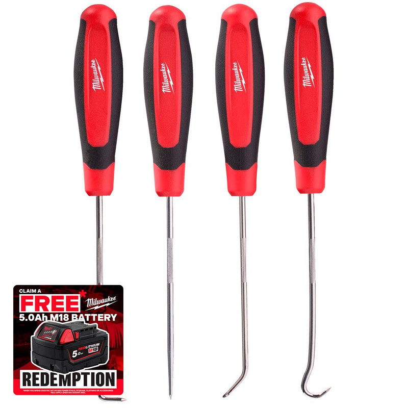 Milwaukee 4932499471 Hook & Pick Set (4 Pieces)