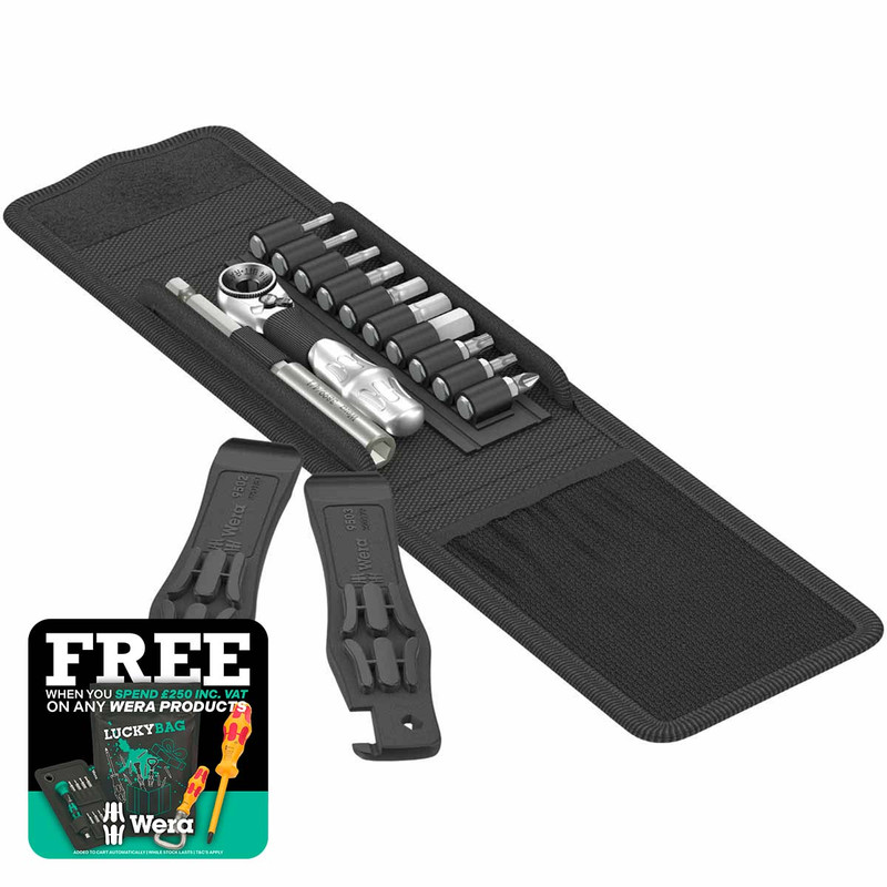 Wera 05004170001 Bicycle Set 1 - Zyklop Mini Pouch Set (12 Pieces)