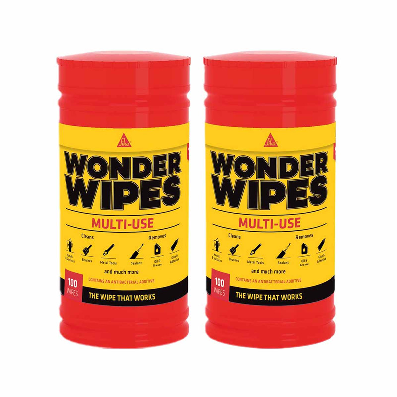 Sika® Multi Use Wonder Wipes (Tub of 100) - 2 Tubs