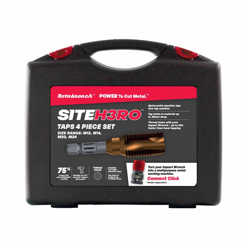 Rotabroach SHRTP2 SiteH3ro Tap Kit Metric Large Sizes (4 Pieces)