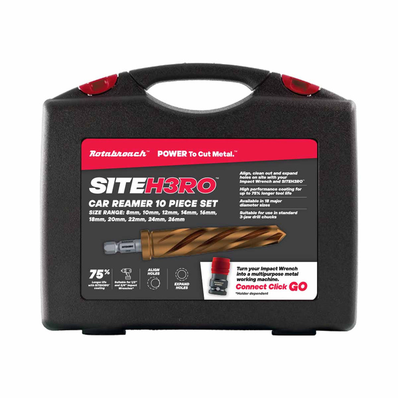 Rotabroach SHRCR3 SiteH3ro Car Reamer Metric Kit (10 Pieces)