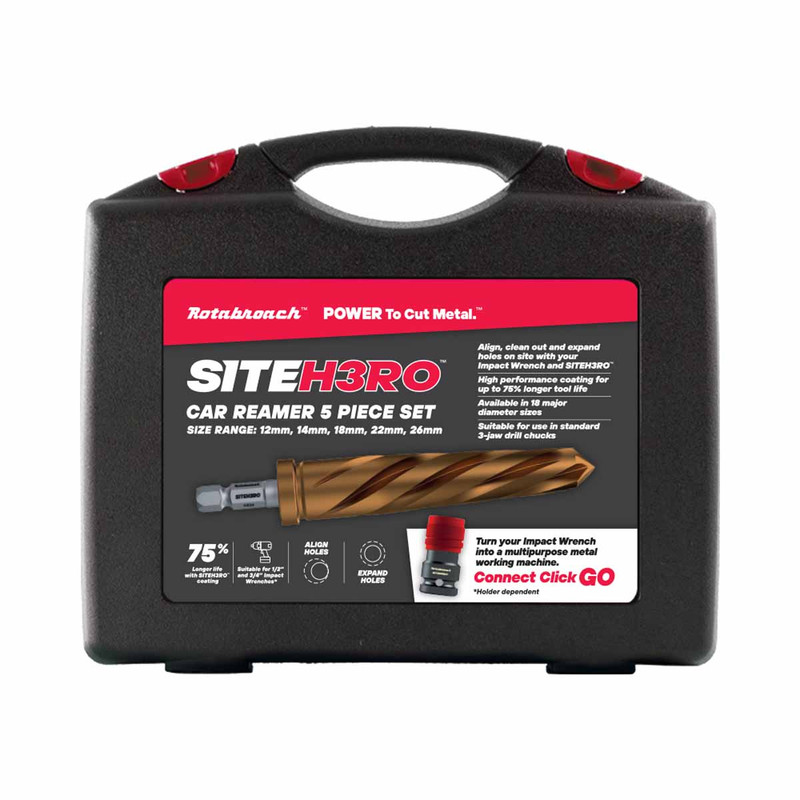 Rotabroach SHRCR2 SiteH3ro Car Reamer Metric Kit (5 Pieces)