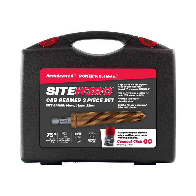 Rotabroach SHRCR1 SiteH3ro Car Reamer Metric Kit (3 Pieces)