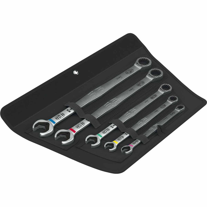 Wera 05020380001 6007 Joker 5 Set 1 Ring ratchet spanner set