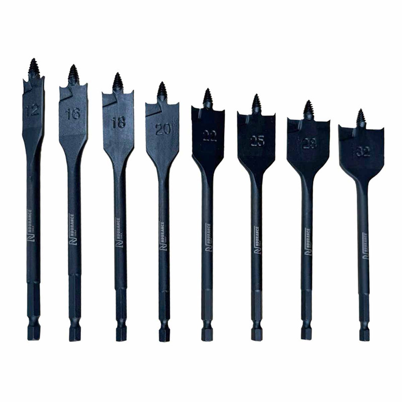 N-Durance NDFLAT8 Super Fast Flat Bit Set for Wood