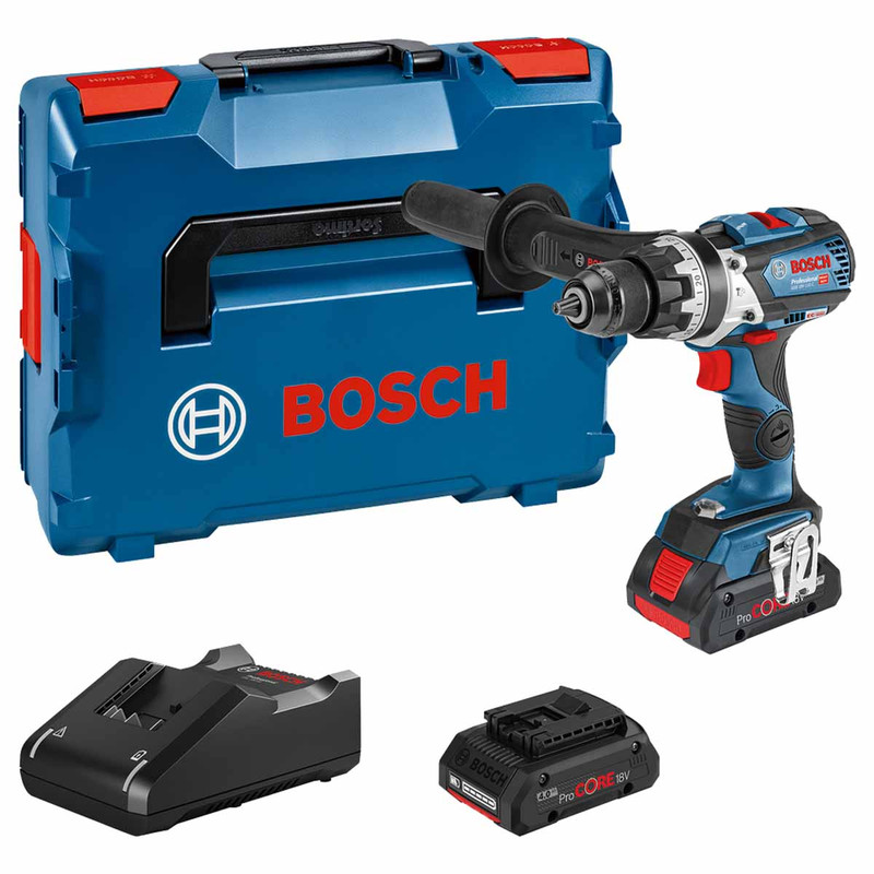 Bosch 06019G0376 GSB 18V-110 C Combi Drill with 2x ProCORE18V 4.0Ah