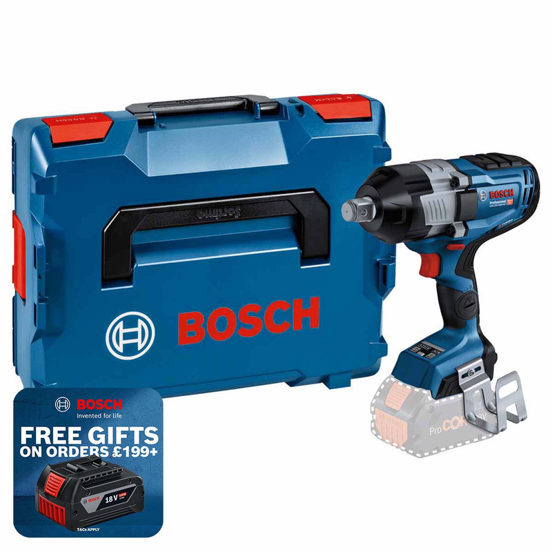 Bosch 06019M1001 GDS 18V-1600 HC Impact Wrench with L-BOXX (Body Only)