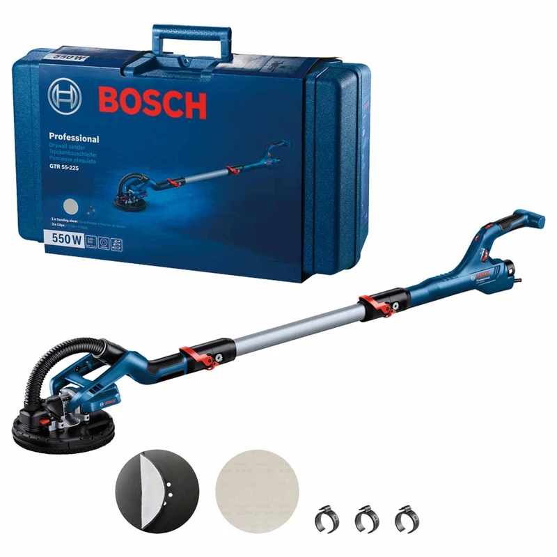 Bosch 06017D4070 GTR 55-225 Drywall Sander with Case and Accessories