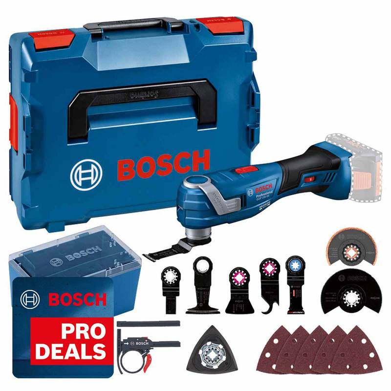 Bosch 06018G2002 GOP 18V-34 Multi Cutter Starlock with Case and Accessories (Body Only)
