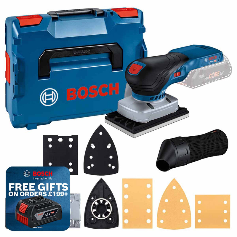Bosch 06019L0101 GSS 18V-13 Orbital Sander with Case and Accessories (Body Only)