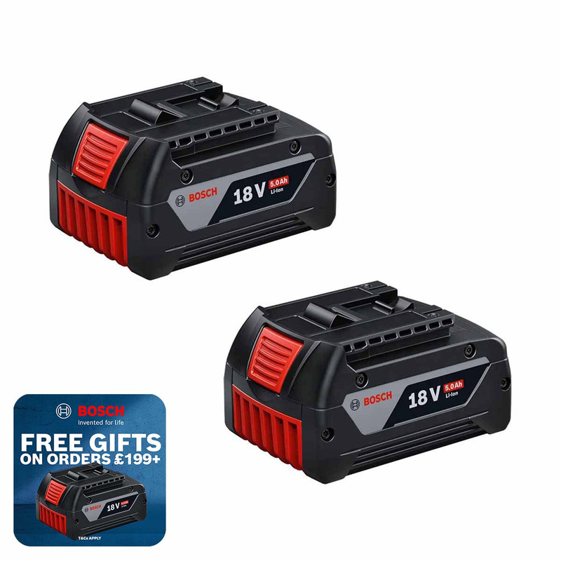 Bosch GBA18V 18V 5.0Ah Li-Ion Battery (Twin Pack)