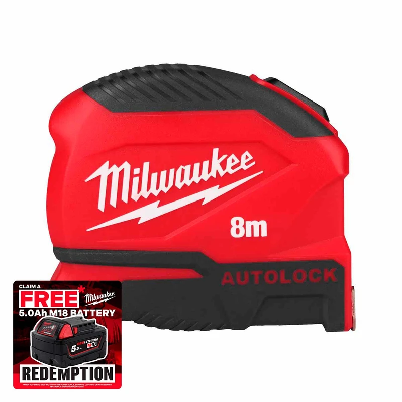 Milwaukee 4932498774 GEN II Autolock Tape Measure 8m