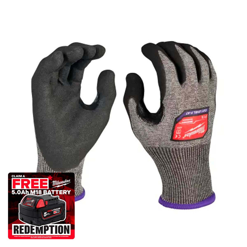 Milwaukee 4932492044 High Cut F Gloves (Size 11/XXL)