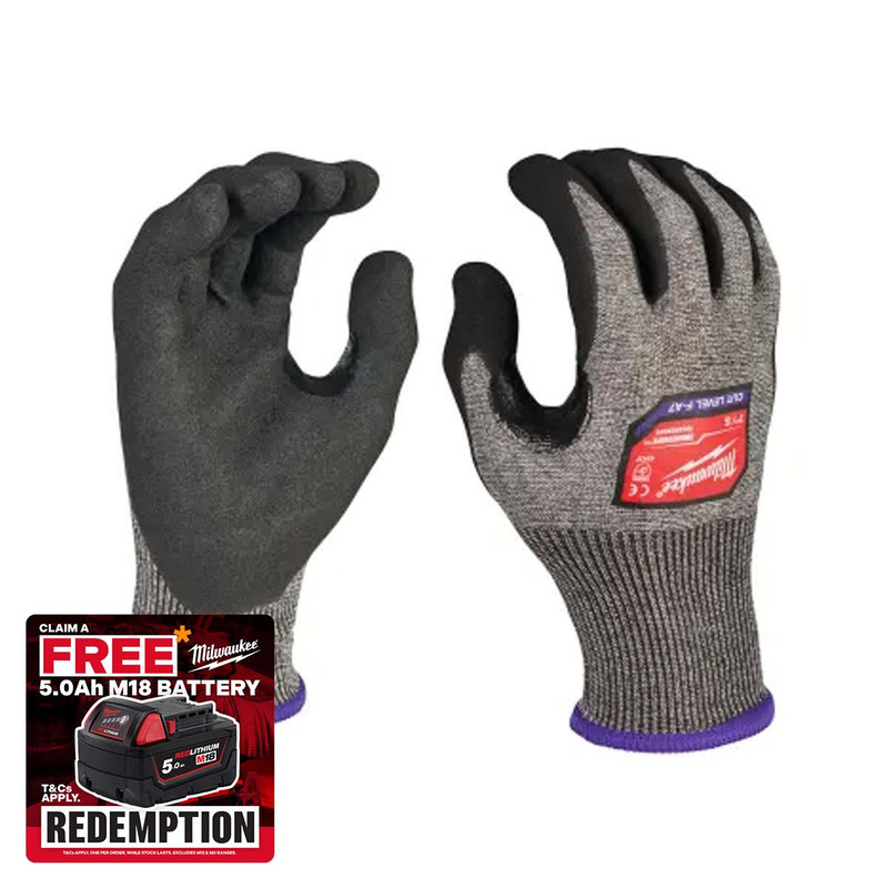 Milwaukee 4932492043 High Cut F Gloves (Size 10/XL)