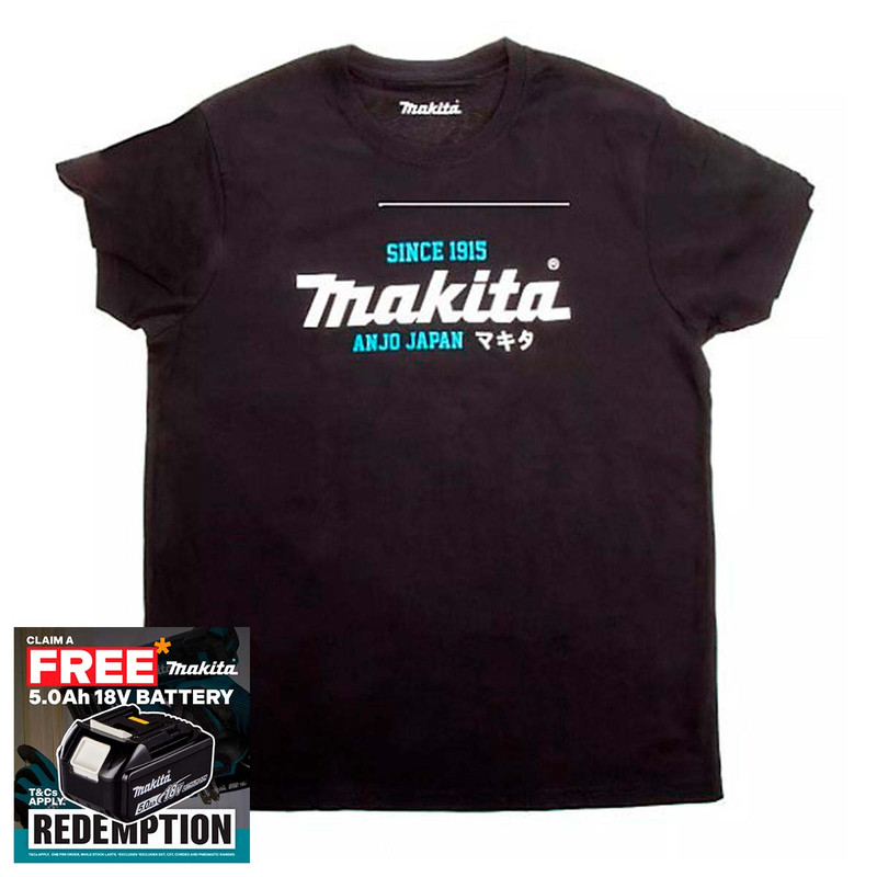 Makita 98P237 Crew Neck T-Shirt Black