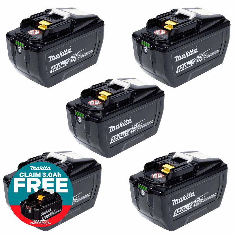 Makita BL18120BX5 18V LXT Battery 12.0Ah (5 Pack)