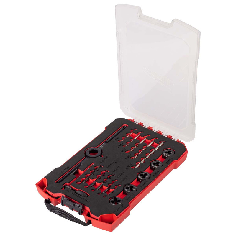 Milwaukee 4932498720 Packout Metric Tap & Die Metric Set (17 Pieces)