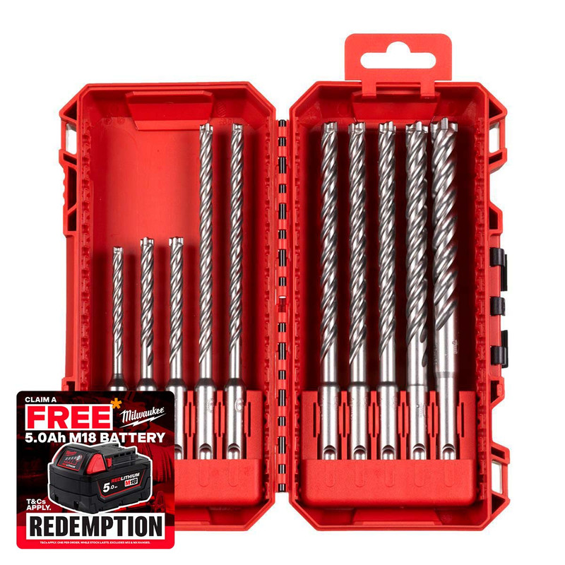 Milwaukee 4932500062 SDS-Plus Drill Bit MX4 NG Set 3