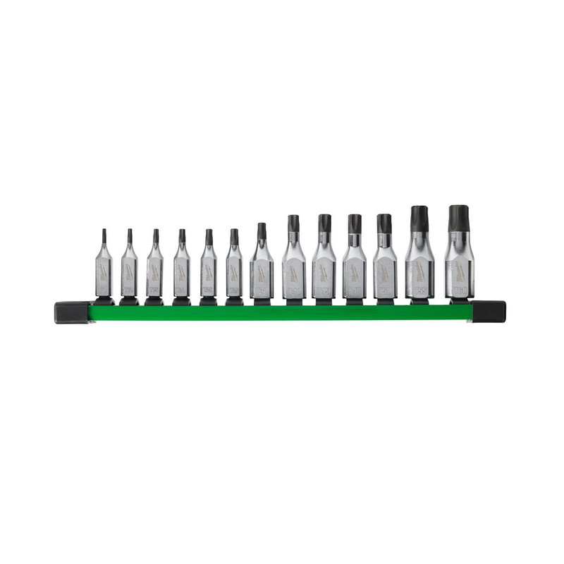 Milwaukee 4932480565 1/4" and 3/8" Drive Torx Bit Socket Set (13 Pieces)