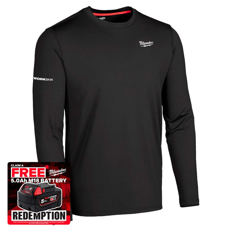 Milwaukee 4932498286 WORKSKIN™ Cold Weather Base Layer Long Sleeve (Size XL)