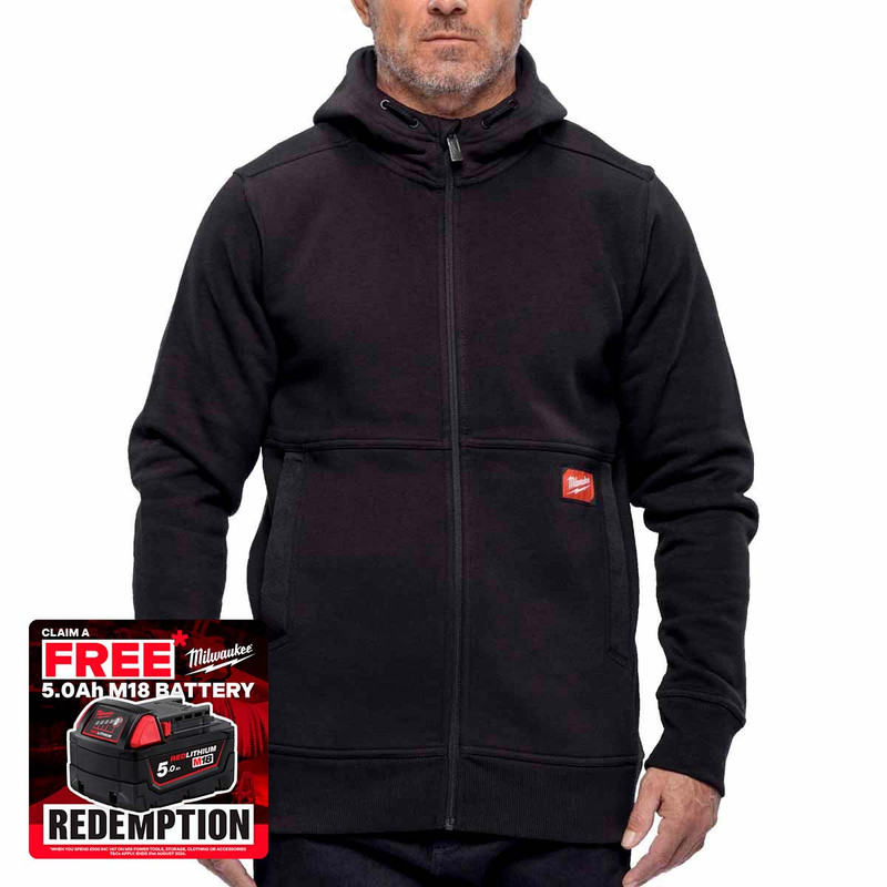Milwaukee 4932499390 GRIDIRON™ Full-Zip Hoodie (Size XL)