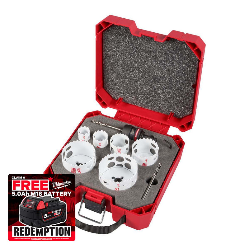 Milwaukee 49224771 HOLE DOZER Bi-Metal Holesaw Set (9 Pieces)