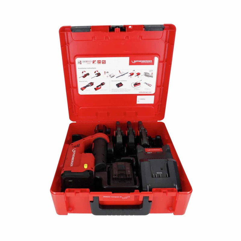 Rothenberger 1000004285 ROMAX COMPACT III Set U16-20-25 with 1x 2.0Ah Battery