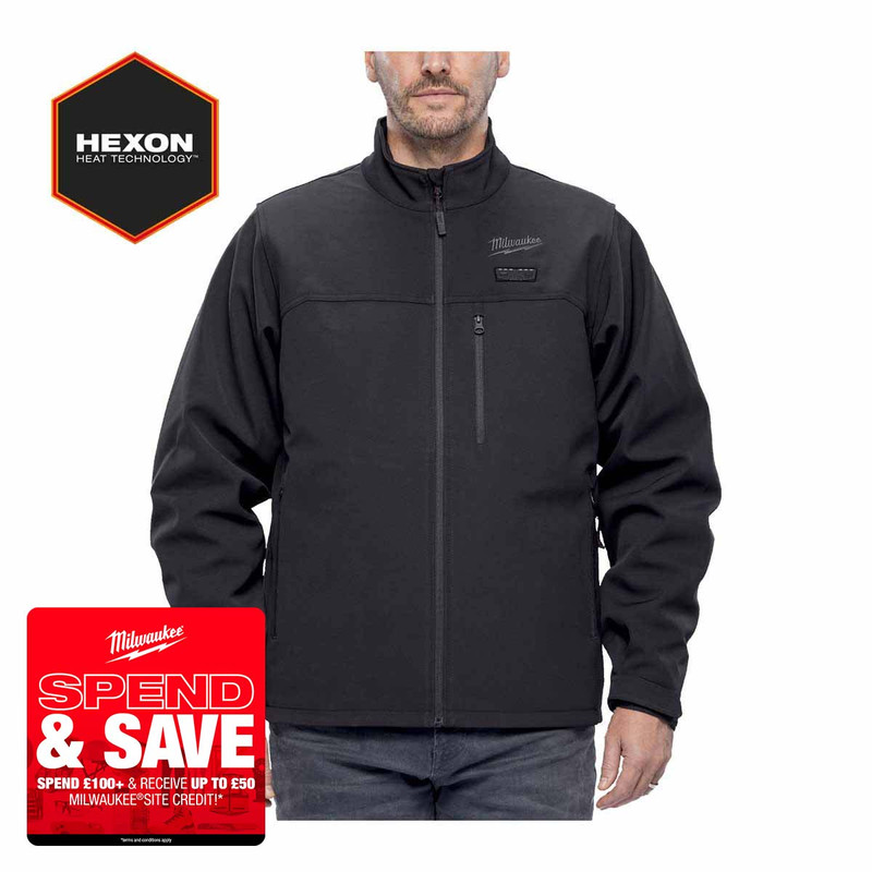 Milwaukee M12HJBL6-0 12V HEXON Heated Jacket