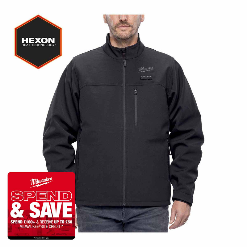 Milwaukee M12HJBL6-0 12V HEXON Heated Jacket