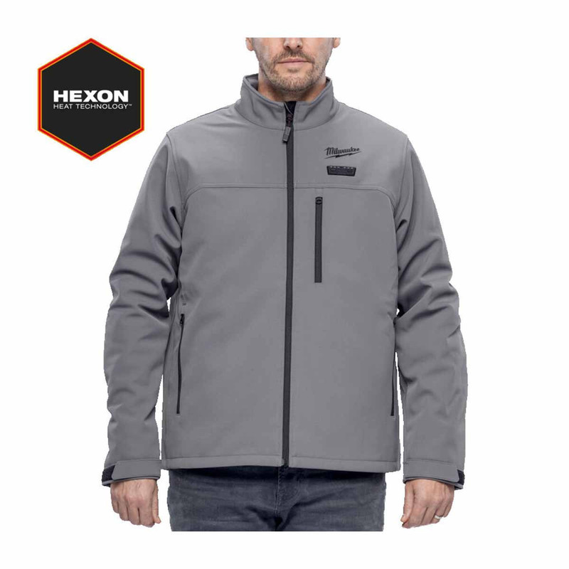 Milwaukee M12HJGR6-0 12V HEXON Grey Heated Jacket