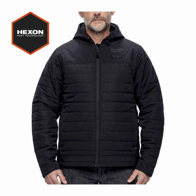 Milwaukee M12HJBL6-0 12V HEXON Black Heated Puffer Jacket