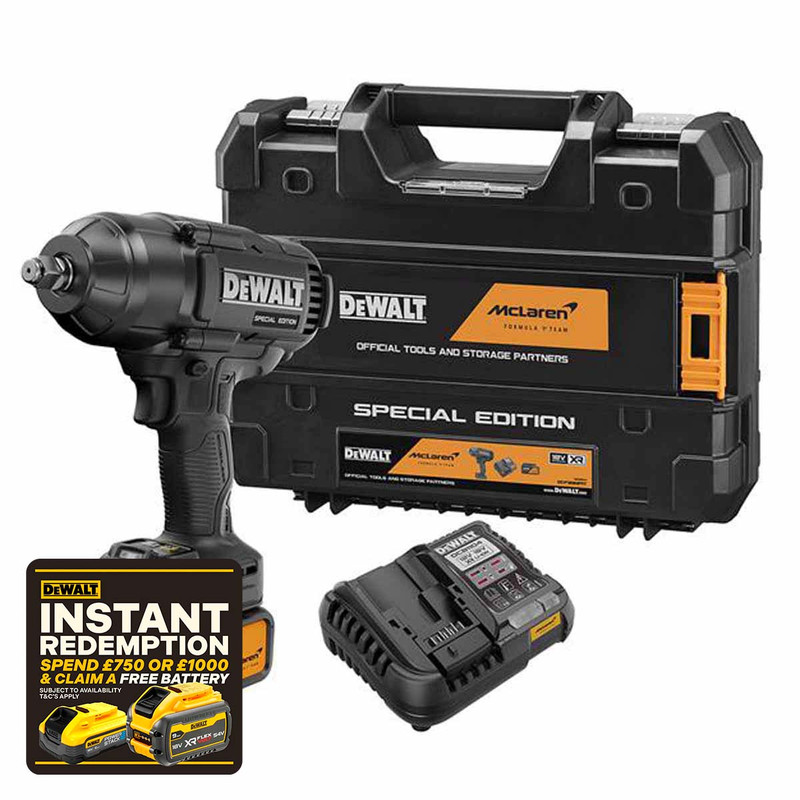 DeWalt DCF99MP1T McLaren F1 18V High Torque Impact Wrench with 1x 5.0Ah Battery