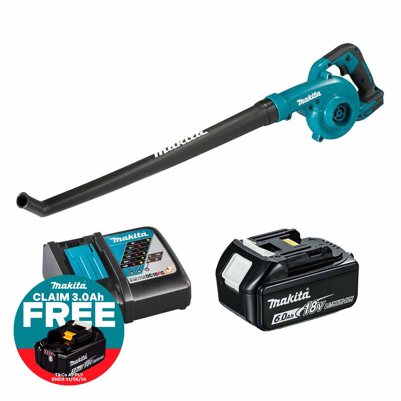 Makita DUB186Z LXT 18V Cordless Blower with 1x 6.0Ah Battery & Fast Charger