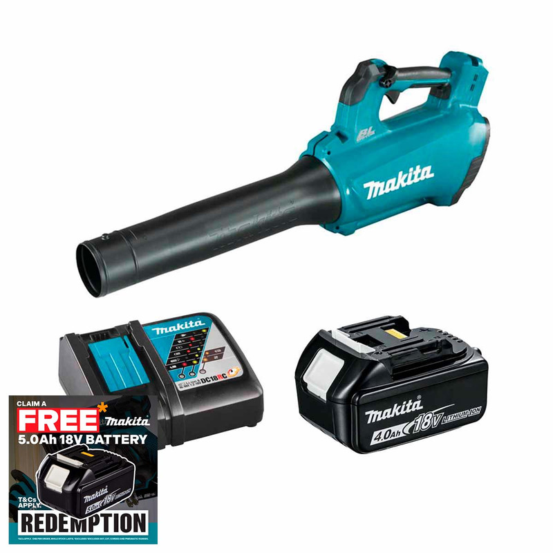 Makita DUB184Z 18V LXT Cordless Brushless Blower with 1x 4.0Ah Battery & Fast Charger