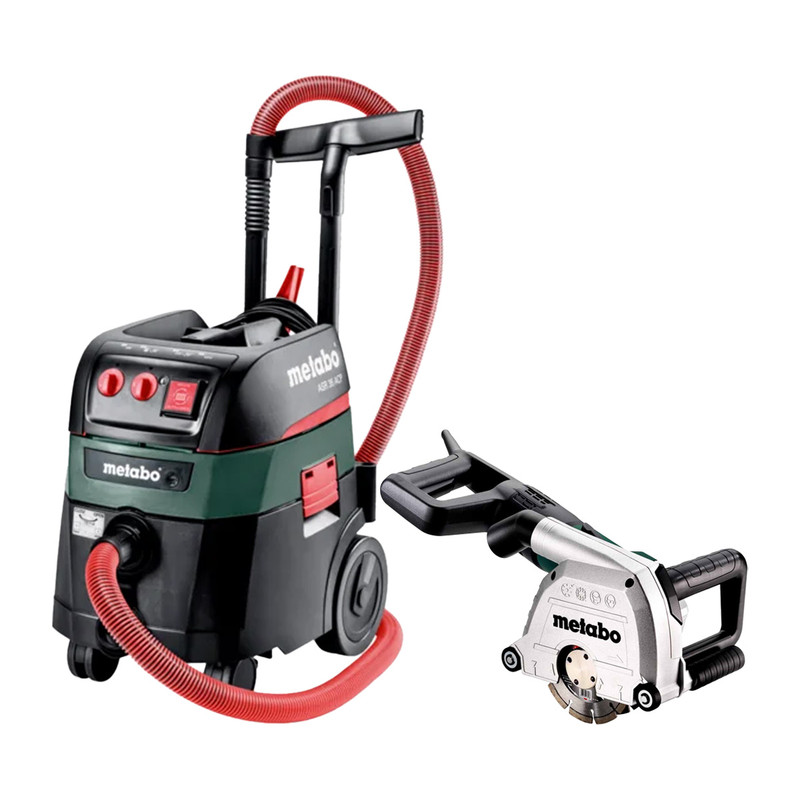 Metabo MFE 40 Wall Chaser & ASR 35 M ACP Vacuum Cleaner