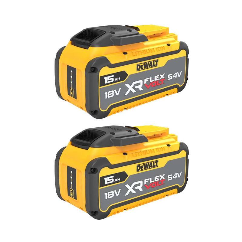 DeWalt DCB549 XR FLEXVOLT 18V/54V 15.0Ah Li-Ion Battery (2 Pack)