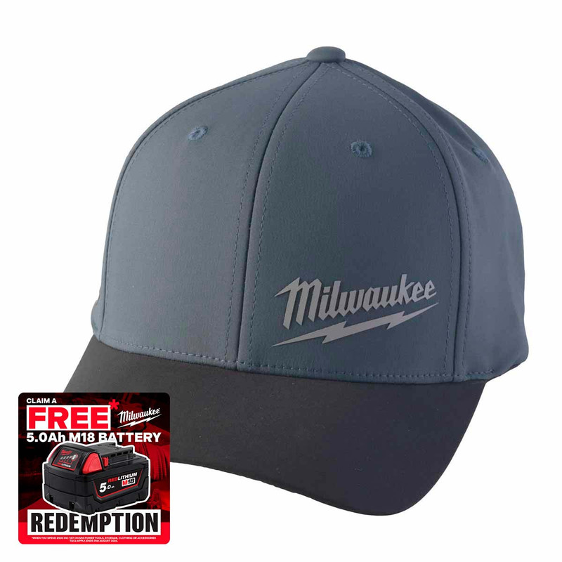 Milwaukee BCPBLUSM Performance Baseball Cap, Blue (S / M)