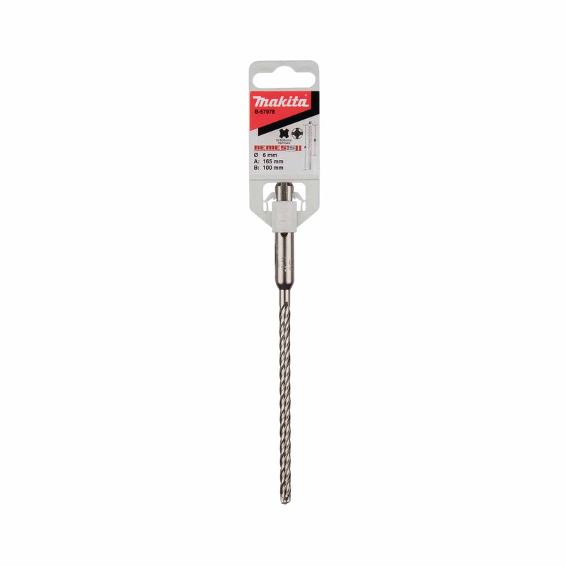 Makita B-57978 Nemesis Hammer Drill Bit SDS+ 6 x 165mm