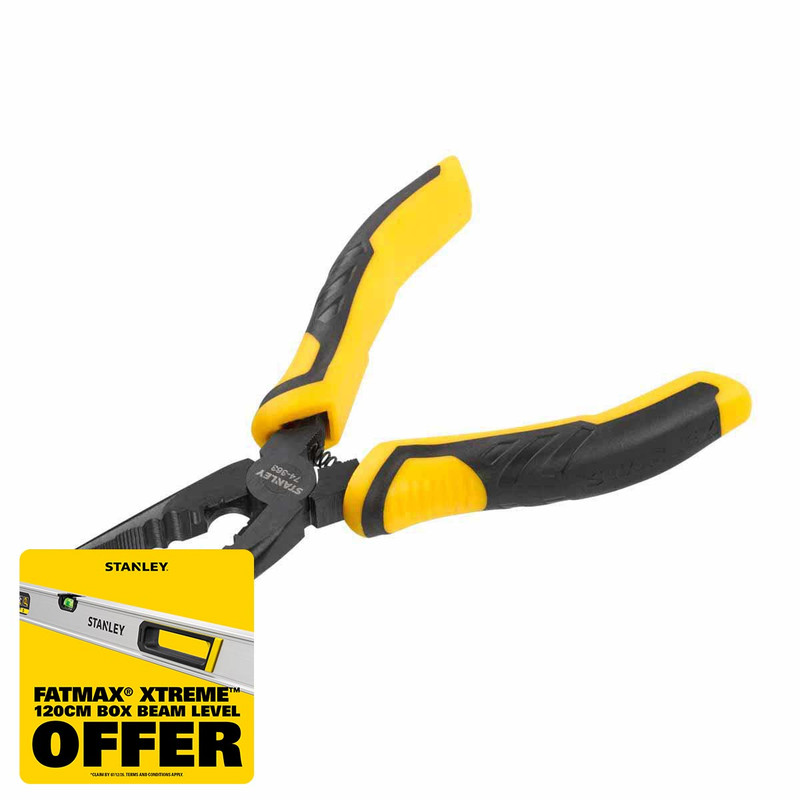 Stanley STA074363 ControlGrip™ Long Nose Cutting Pliers 150mm (6in)