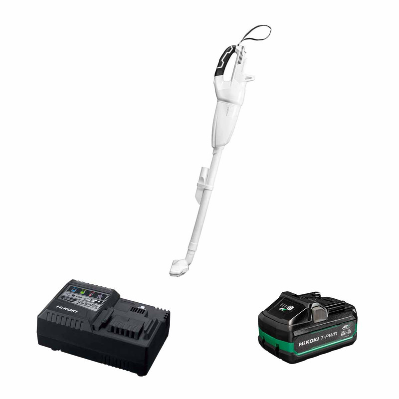 HiKOKI R36DA1X4PRO 36V Brushless Vacuum Cleaner with 4.0Ah Tabless Battery & Rapid Charger