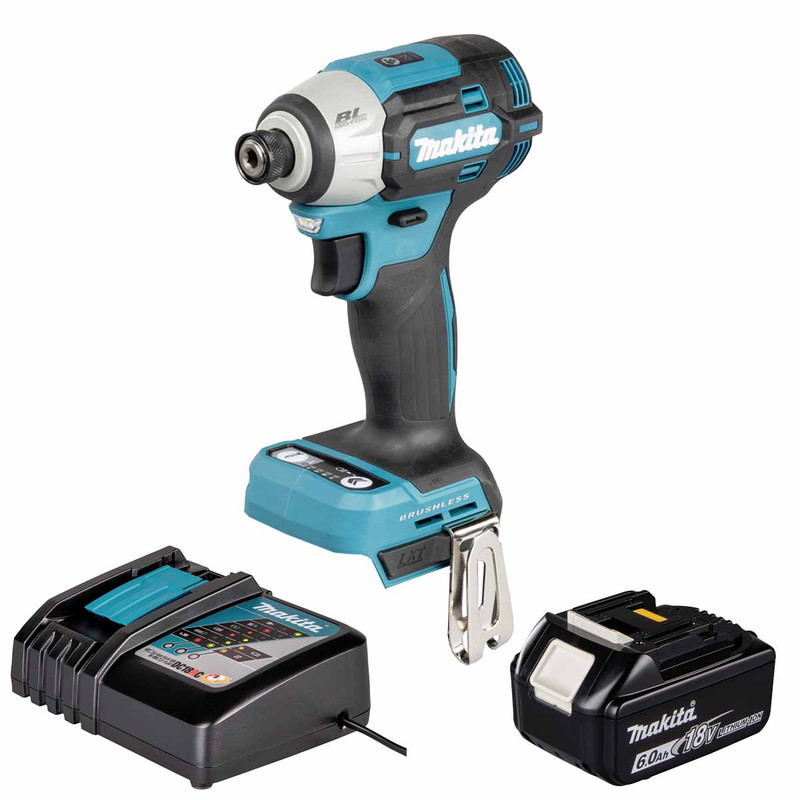 Makita DTD201Z 18V LXT Impact Driver with 1x 6.0Ah Battery, Charger and Makpac 3 Case