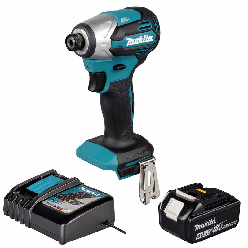Makita DTD158Z 18V LXT Impact Driver with 1x 6.0Ah Battery, Charger and Makpac 3 Case