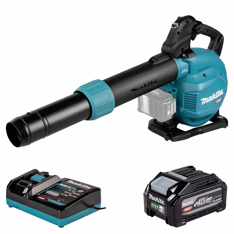 Makita UB003GZ 40V XGT Max Blower with 1x 4.0Ah Battery and Charger
