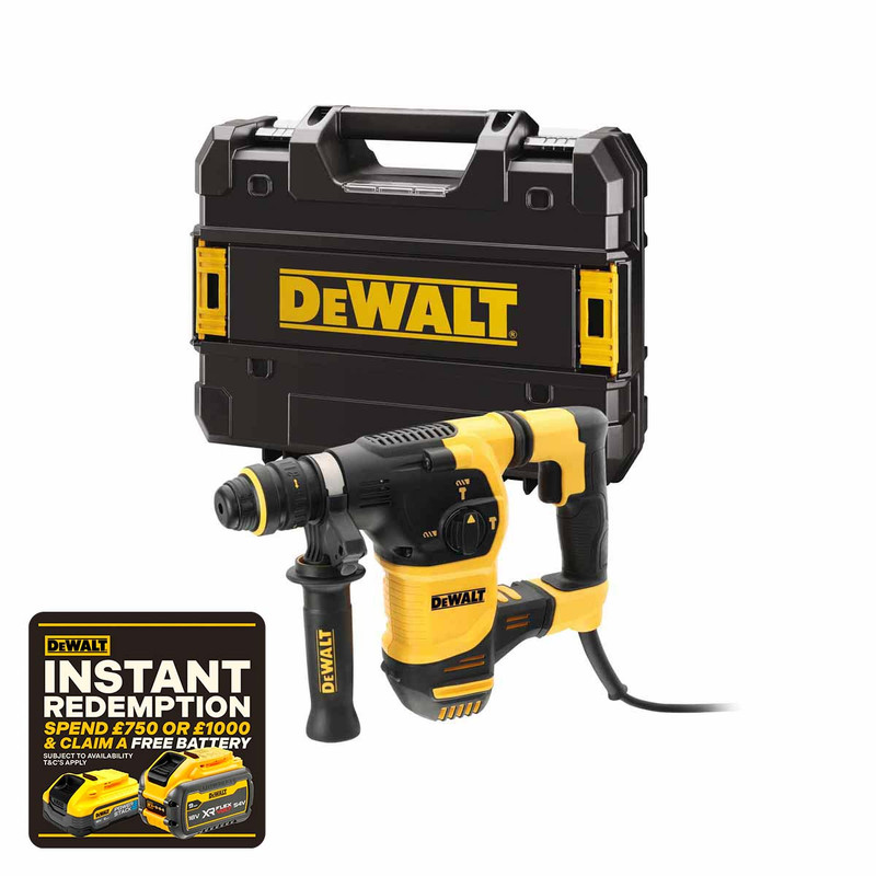 DeWalt D5333K SDS+ 30mm QCC Hammer Drill 240V with Case