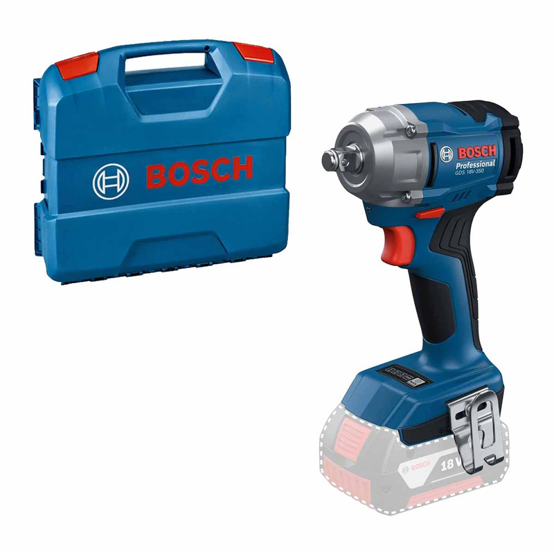 Bosch GDS18V-350 18V 350Nm Impact Wrench in L-Case (Body Only) 06019M5070
