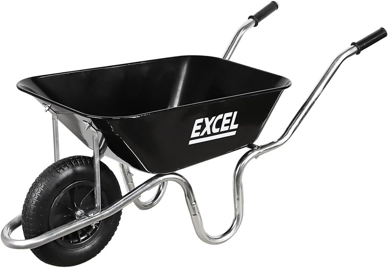Excel 31501 Light Duty 100L Wheelbarrow in Steel Tray 100L