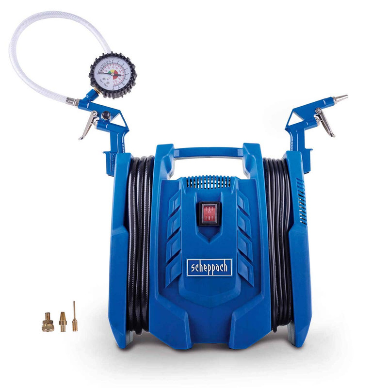 Scheppach AirForce 7 Portable Air Compressor 230V Mains or 12V DC