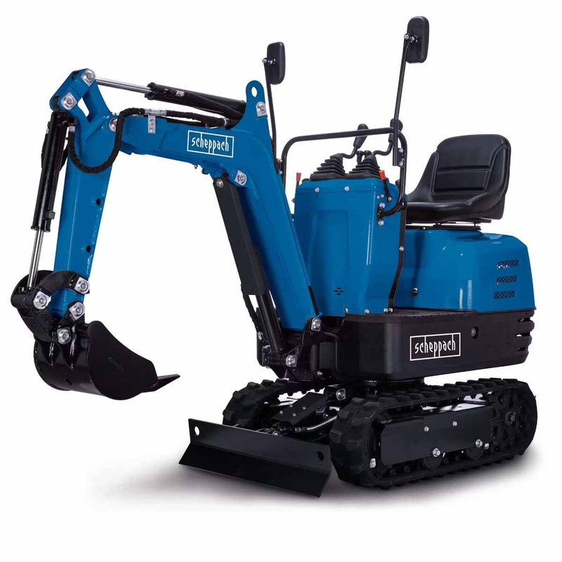 Scheppach EXC815 Mini Excavator 8.5hp 1200mm Digging Depth