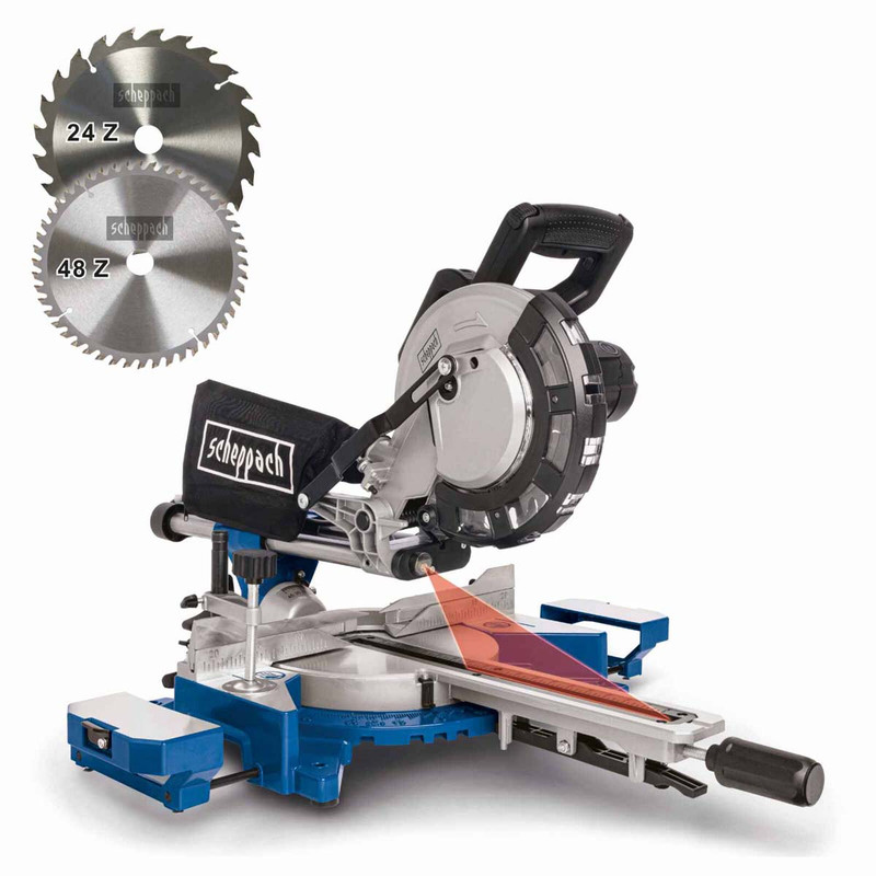 Scheppach HM216 8" Sliding Compound Mitre Saw 340mm 2000W